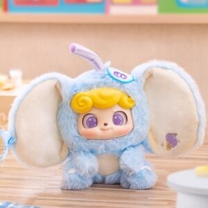 Q.Kid Animal Preschool Series Plush NIB - Blueberry Elephant